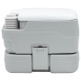 Inodoro Portátil  Gris y Blanco de Plástico 10 L | Foro24.es | Tu tienda online para hogar, jardín y más Foro24.es