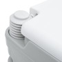 Inodoro Portátil  Gris y Blanco de Plástico 10 L | Foro24.es | Tu tienda online para hogar, jardín y más Foro24.es