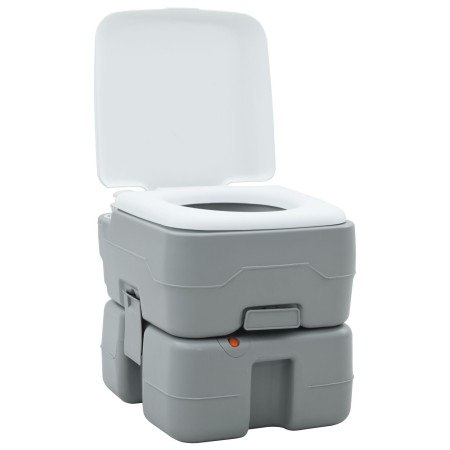 Inodoro Camping Portátil  Gris Tanque de Agua Fresca de 10L Tanque de Residuos de 20L | Foro24.es | Tu tienda online para hogar, jardín y más Foro24.es