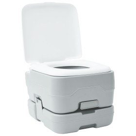 Inodoro portátil gris 10L de agua limpia y