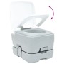 Inodoro portátil  gris 10L de agua limpia y tanques de desechos de 10L | Foro24.es | Tu tienda online para hogar, jardín y más Foro24.es