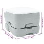 Inodoro portátil  gris 10L de agua limpia y tanques de desechos de 10L | Foro24.es | Tu tienda online para hogar, jardín y más Foro24.es