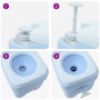Inodoro de Camping Portátil Azul de 10L de Agua Fresca y 10L de Tanque de Desechos | Foro24.es | Tu tienda online para hogar, jardín y más Foro24.es