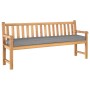 Cojín para Pallet de para Banco Gris 180x40x8 cm Tejido Oxford by , Cushions for chairs and sofas - Ref: Foro24-42001669, Pri...