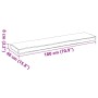 Cojín para palets de para banco Crema 180x40x8 cm Tela Oxford by , Cushions for chairs and sofas - Ref: Foro24-42001670, Pric...