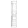 U-shaped gabion basket 2 iron posts 140x20x100 cm by vidaXL, fence panels - Ref: Foro24-151275, Price: 68,24 €, Discount: %