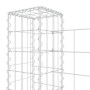 U-förmiger Gabionenkorb 2 Eisenpfosten 140x20x100 cm von vidaXL, Zaunpaneele - Ref: Foro24-151275, Preis: 69,60 €, Rabatt: %