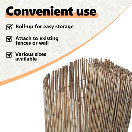 Valla de cañizo para jardín 600x160 cm by , fence panels - Ref: Foro24-42001759, Price: 90,45 €, Discount: %