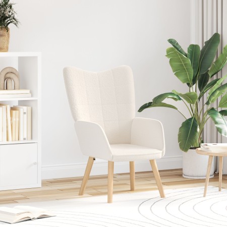 Sillón Relajante  de Tela Tipo Lana Rizada Color Crema | Foro24.es | Tu tienda online para hogar, jardín y más Foro24.es