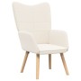 Sillón Relajante  de Tela Tipo Lana Rizada Color Crema | Foro24.es | Tu tienda online para hogar, jardín y más Foro24.es