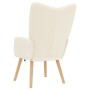 Sillón Relajante  de Tela Tipo Lana Rizada Color Crema | Foro24.es | Tu tienda online para hogar, jardín y más Foro24.es