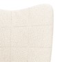 Sillón Relajante  de Tela Tipo Lana Rizada Color Crema | Foro24.es | Tu tienda online para hogar, jardín y más Foro24.es
