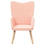 Sillón Relajante de Tela Tipo Lana Rizada Rosa by , Armchairs - Ref: Foro24-42001779, Price: 118,11 €, Discount: %