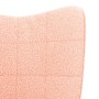 Sillón Relajante de Tela Tipo Lana Rizada Rosa by , Armchairs - Ref: Foro24-42001779, Price: 118,11 €, Discount: %