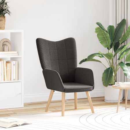 Sillón relajante  de tela gris oscuro parecida a la lana | Foro24.es | Tu tienda online para hogar, jardín y más Foro24.es