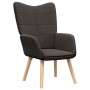 Sillón relajante  de tela gris oscuro parecida a la lana | Foro24.es | Tu tienda online para hogar, jardín y más Foro24.es