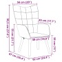 Sillón relajante  de tela gris oscuro parecida a la lana | Foro24.es | Tu tienda online para hogar, jardín y más Foro24.es