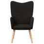 Sillón Relax de  en Tela Similar a Lana Rizada Negra | Foro24.es | Tu tienda online para hogar, jardín y más Foro24.es