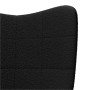 Sillón Relax de  en Tela Similar a Lana Rizada Negra | Foro24.es | Tu tienda online para hogar, jardín y más Foro24.es