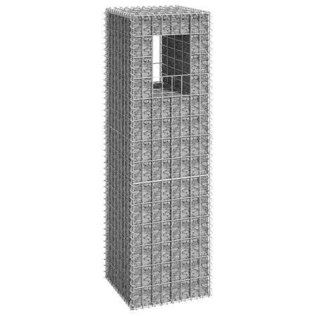 Iron gabion pole basket 40x40x140 cm by vidaXL, fence posts - Ref: Foro24-151262, Price: 47,72 €, Discount: %