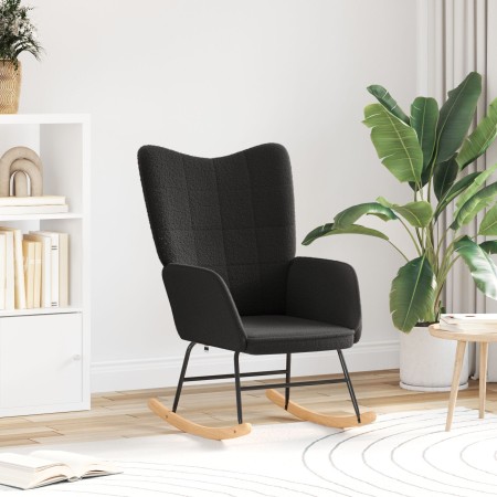 Sillón Relajante  Negro de Tela Parecida a Lana | Foro24.es | Tu tienda online para hogar, jardín y más Foro24.es