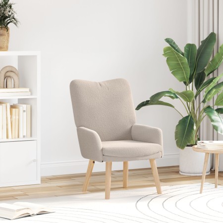 Sillón Relajante gris claro de tejido rizado similar a la lana by , Armchairs - Ref: Foro24-42001789, Price: 98,24 €, Discoun...