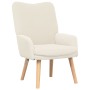 Sillón Relajante de Tela Similar a Lana Rizada Crema by , Armchairs - Ref: Foro24-42001790, Price: 98,24 €, Discount: %