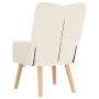 Sillón Relajante de Tela Similar a Lana Rizada Crema by , Armchairs - Ref: Foro24-42001790, Price: 98,24 €, Discount: %