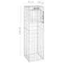 Iron gabion pole basket 40x40x140 cm by vidaXL, fence posts - Ref: Foro24-151262, Price: 47,72 €, Discount: %