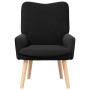 Sillón Relajante  Negro de Tela Similar a Lana Rizada | Foro24.es | Tu tienda online para hogar, jardín y más Foro24.es
