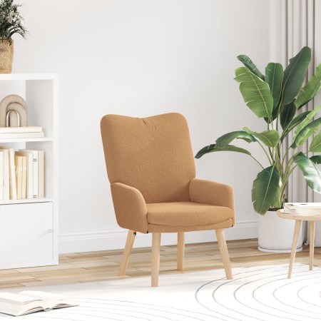 Sillón relajante  Beige de tela tipo lana rizada | Foro24.es | Tu tienda online para hogar, jardín y más Foro24.es