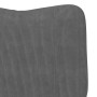 Sillón Relajante  de Tela de Corduroy Gris Oscuro | Foro24.es | Tu tienda online para hogar, jardín y más Foro24.es
