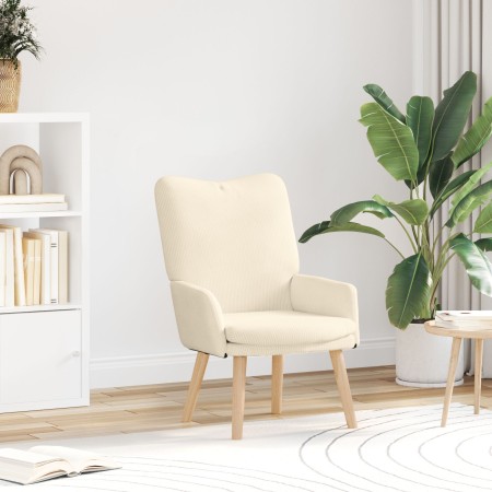 Sillón Relajante  en Tela de Corduroy Color Crema | Foro24.es | Tu tienda online para hogar, jardín y más Foro24.es