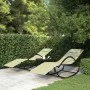 Rocking loungers 2 units steel and cream textilene by vidaXL, Loungers - Ref: Foro24-318134, Price: 145,39 €, Discount: %