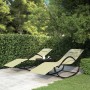 Schaukelliegen 2 Stück aus Stahl und cremefarbenem Textilene von vidaXL, Liegen - Ref: Foro24-318134, Preis: 144,92 €, Rabatt: %
