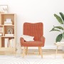 Sillón Relajante Rojo Naranja de Tela de Pana by , Armchairs - Ref: Foro24-42001801, Price: 100,35 €, Discount: %