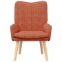 Sillón Relajante Rojo Naranja de Tela de Pana by , Armchairs - Ref: Foro24-42001801, Price: 100,35 €, Discount: %