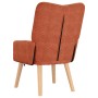 Sillón Relajante Rojo Naranja de Tela de Pana by , Armchairs - Ref: Foro24-42001801, Price: 100,35 €, Discount: %
