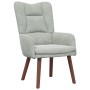 Sillón Relajante en Terciopelo Gris Claro | Foro24.es | Tu tienda online para hogar, jardín y más Foro24.es