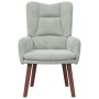 Sillón Relajante en Terciopelo Gris Claro | Foro24.es | Tu tienda online para hogar, jardín y más Foro24.es