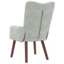 Sillón Relajante en Terciopelo Gris Claro | Foro24.es | Tu tienda online para hogar, jardín y más Foro24.es