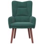 Sillón Relax de Terciopelo Verde Oscuro