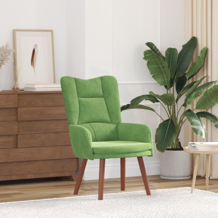 Sillón Relajante de Terciopelo Verde Claro | Foro24.es | Tu tienda online para hogar, jardín y más Foro24.es
