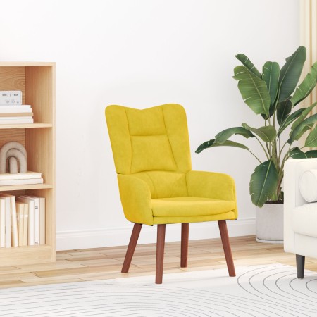 Sillón relajante  de terciopelo amarillo | Foro24.es | Tu tienda online para hogar, jardín y más Foro24.es