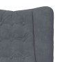 Sillón Relax Gris Oscuro Terciopelo