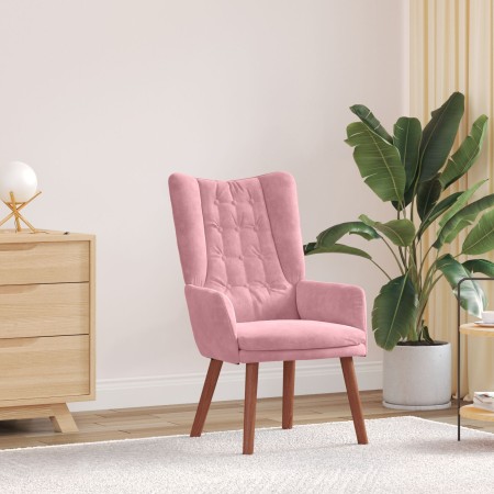 Sillón Relajante de Terciopelo Rosa | Foro24.es | Tu tienda online para hogar, jardín y más Foro24.es