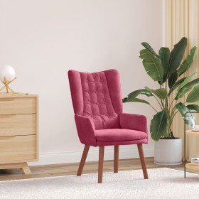 Sillón relajante color rojo vino de terciopelo von , Sessel - Ref: Foro24-42001819, Preis: 98,70 €, Rabatt: %