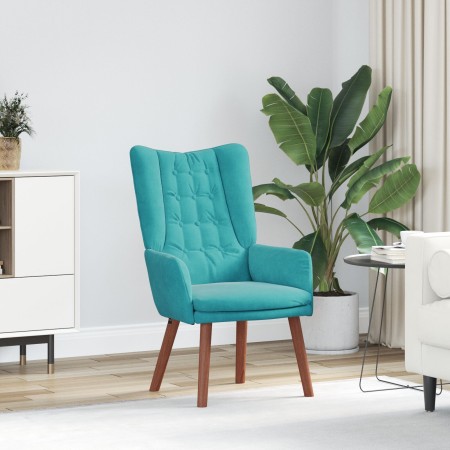 Sillón relajante terciopelo turquesa | Foro24.es | Tu tienda online para hogar, jardín y más Foro24.es