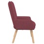 Sillón Relajante VidaXL de Tela color Rojo Vino | Foro24.es | Tu tienda online para hogar, jardín y más Foro24.es