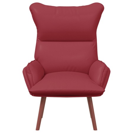 Sillón relajante  de cuero sintético color vino | Foro24.es | Tu tienda online para hogar, jardín y más Foro24.es
